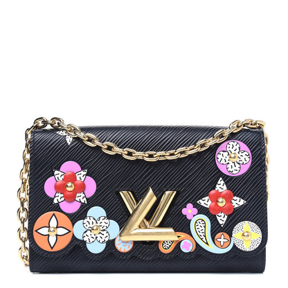 Louis Vuitton Epi Blooming Flowers Twist Shoulder Bag MM Black 1 of 5