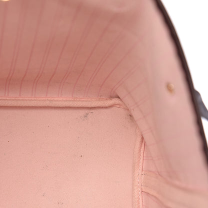 Louis Vuitton Damier Ebene Neo Neverfull MM Rose Ballerine 10 of 16