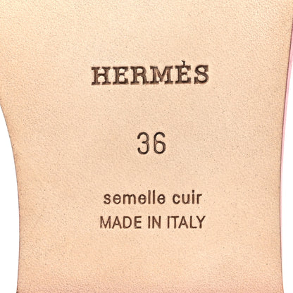 Hermes Lizard Oran Sandals 36 Pavot 8 of 9