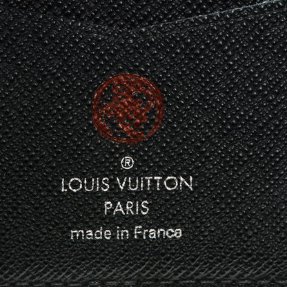 Louis Vuitton Monogram Cobalt Pocket Organizer NM Red Stripes 6 of 7