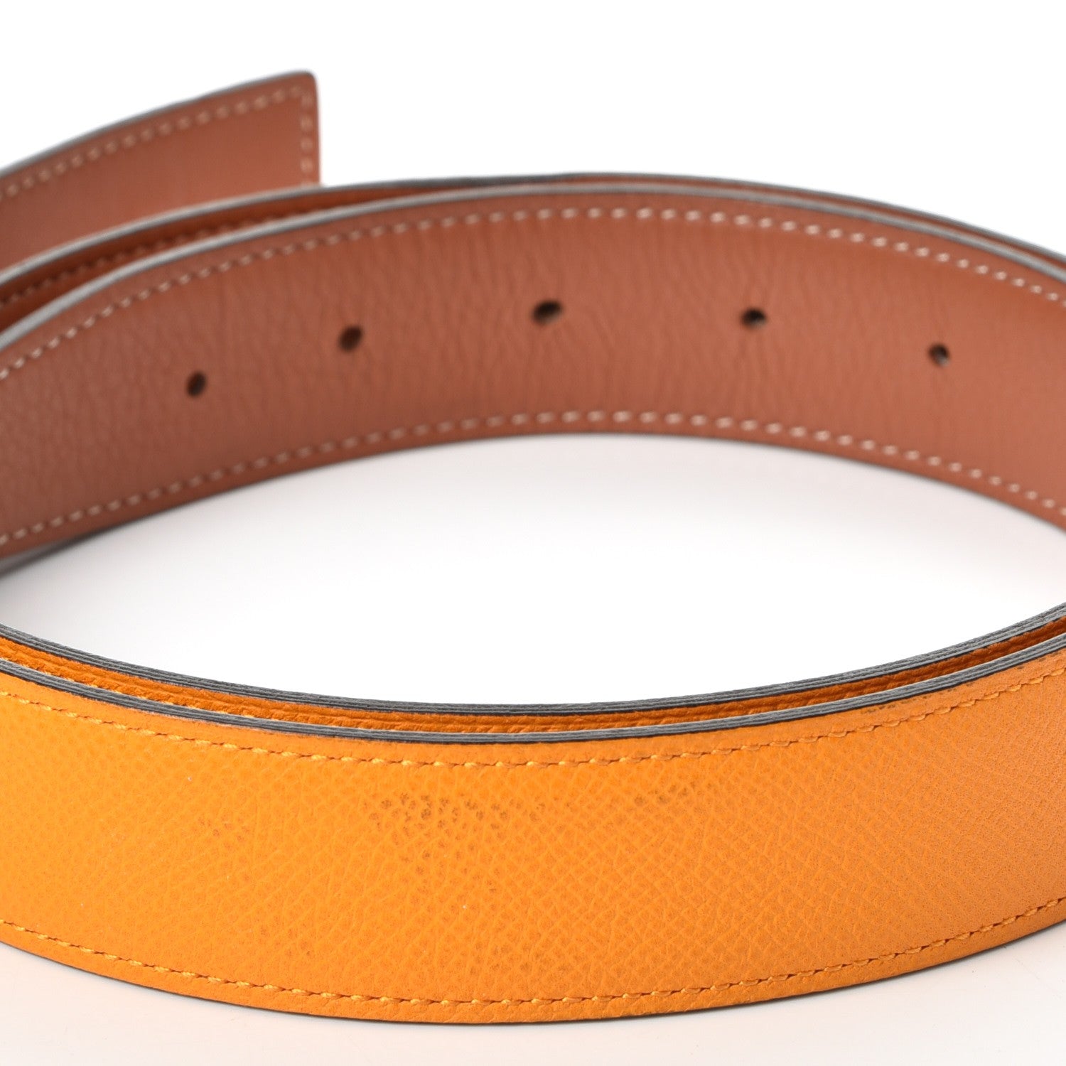 Hermes Swift Epsom 32mm Belt Strap 95 Mangue Gold 5 of 9