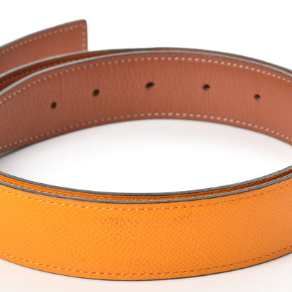 Hermes Swift Epsom 32mm Belt Strap 95 Mangue Gold 5 of 9