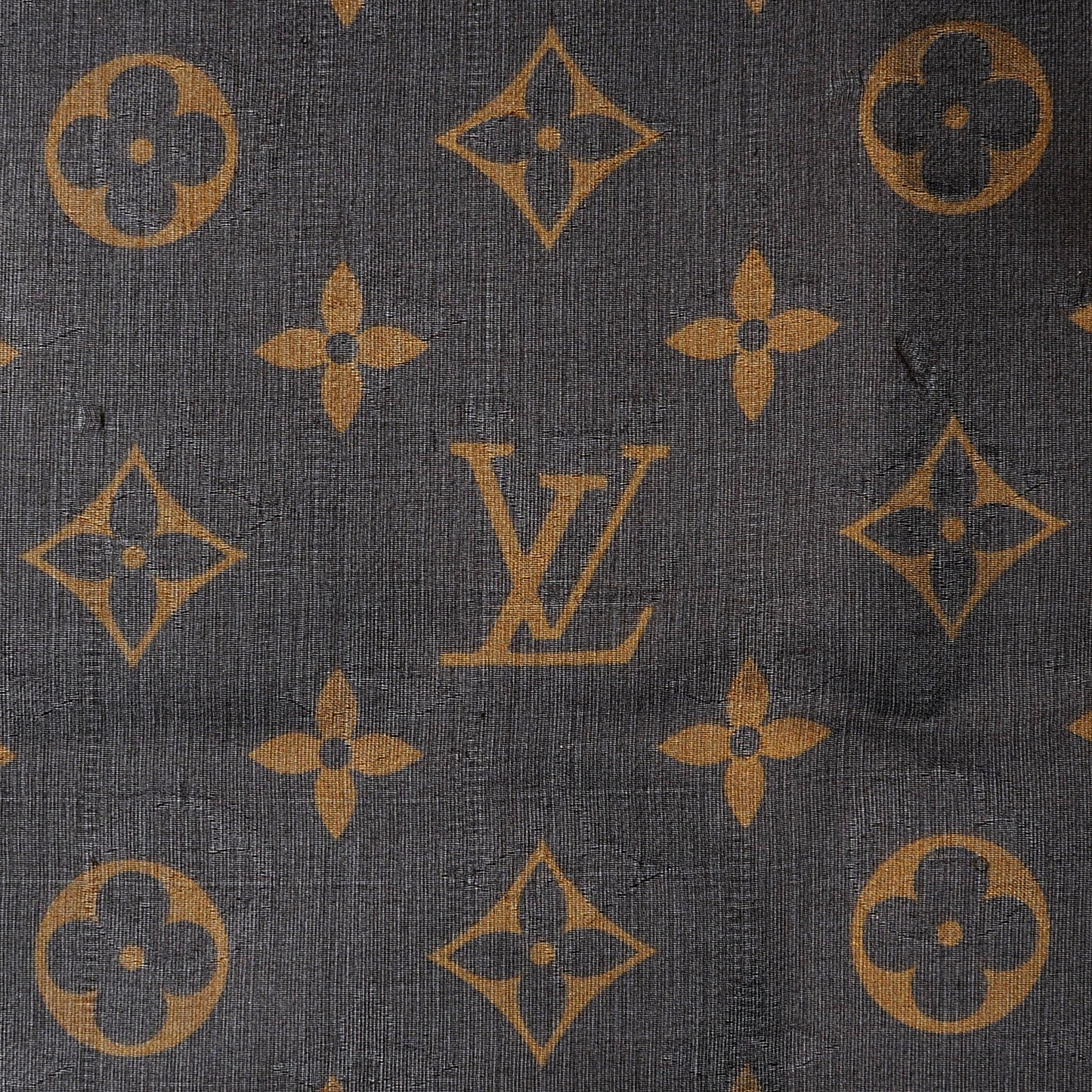 Silk Monogram Bandana Marron