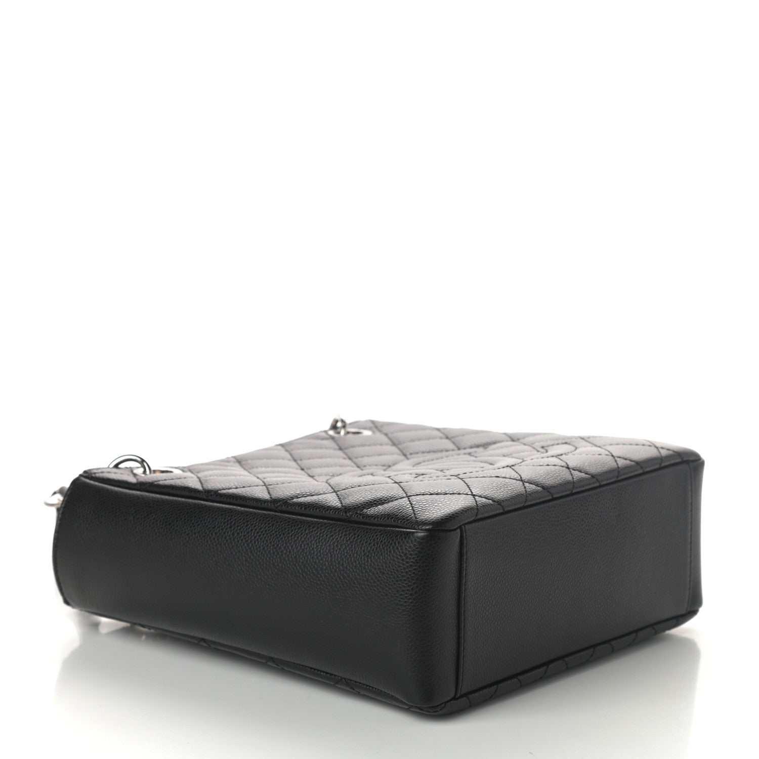 Chanel Caviar Quilted Petit Shopping Tote PST Black 4 of 10