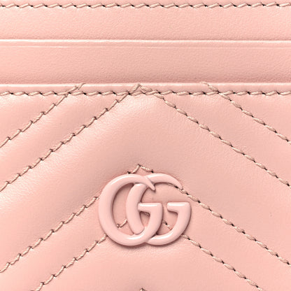 Gucci Calfskin Matelasse Monochrome GG Marmont Card Holder Perfect Pink 7 of 7