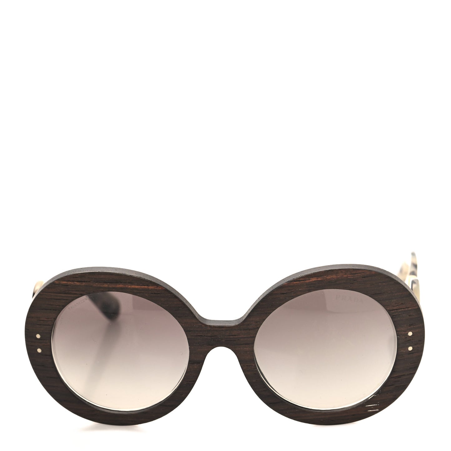 Wooden Baroque Sunglasses SPR 27R Tortoise Dark Brown