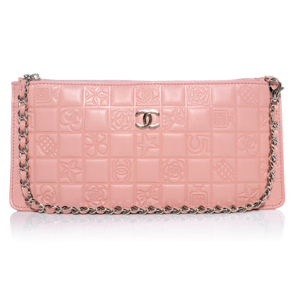 Chanel Lambskin Precious Symbols Pochette Pink 1 of 8