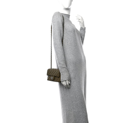 Chanel Caviar Quilted Mini Rectangular Flap Khaki 2 of 10