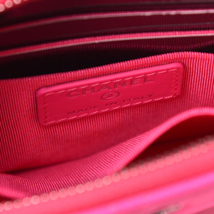 Chanel Goatskin Quilted Medium Reissue Cosmetic Case Pink 6 of 8