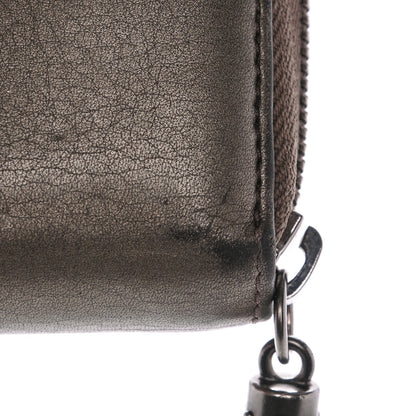Gucci Metallic Pebbled Calfskin Soho Zip Around Wallet Sasso 9 of 12