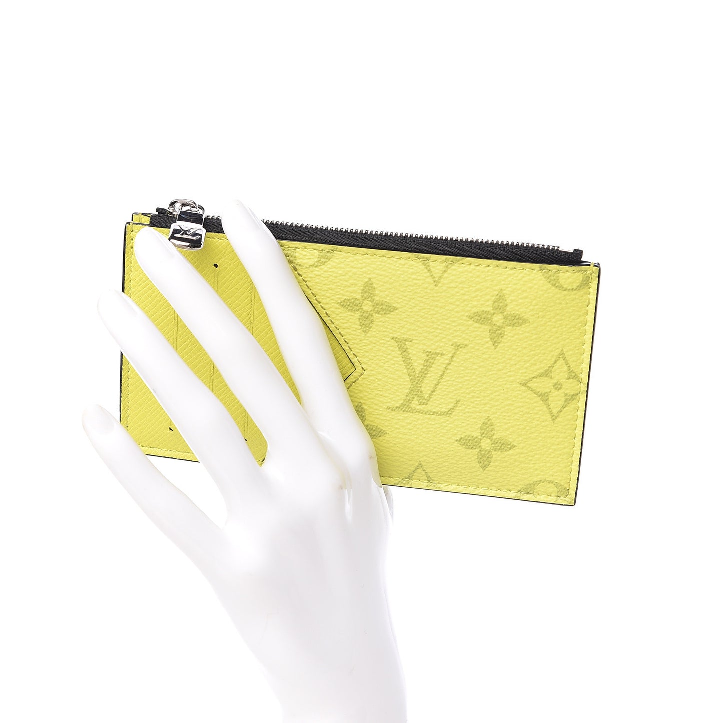 Monogram Taiga Coin Card Holder Yellow
