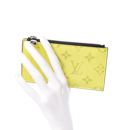 Louis Vuitton Monogram Taiga Coin Card Holder Yellow 2 of 7