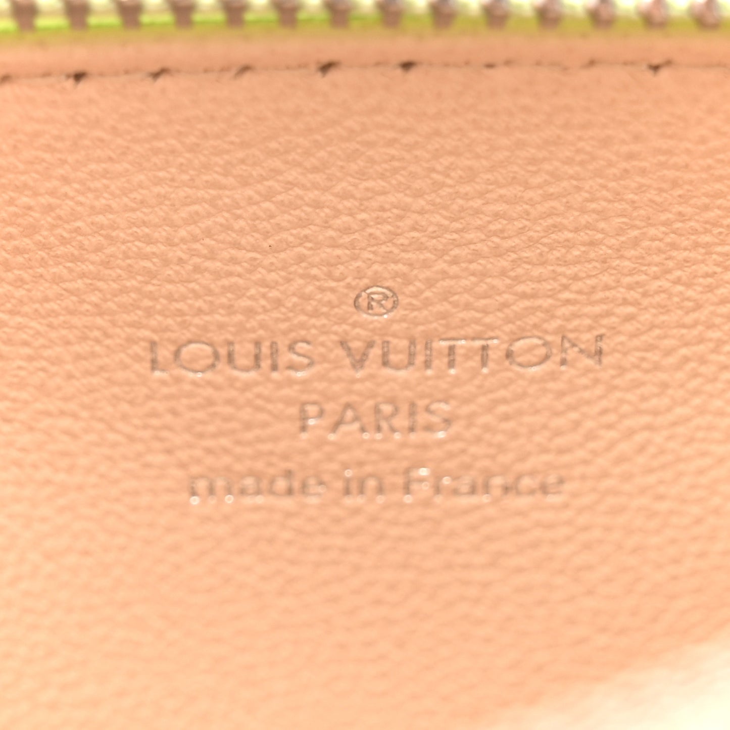 Lambskin Embossed Monogram Coussin BB Green