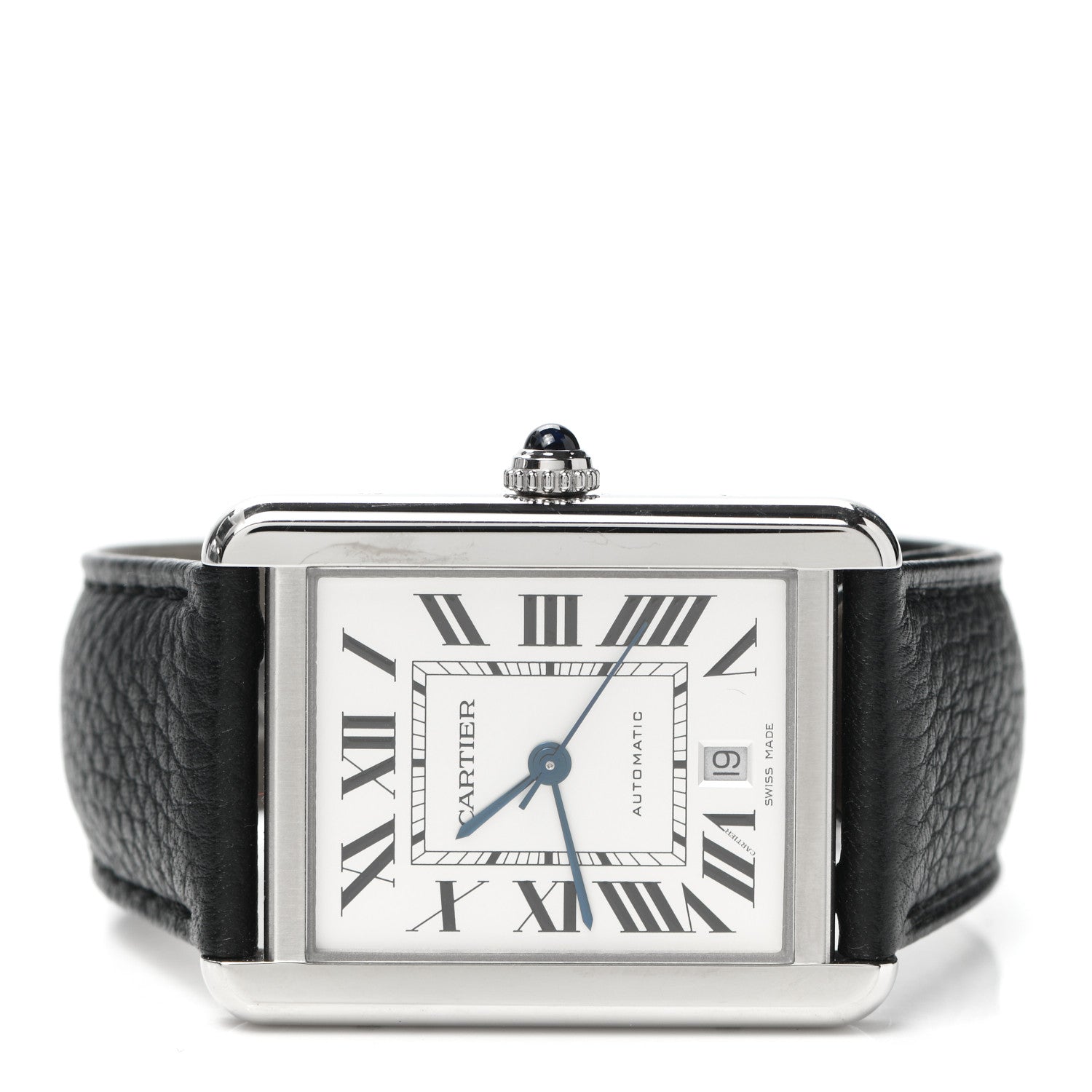 Cartier Stainless Steel Calfskin 31mm Tank Solo Automatic Watch 2 of 4