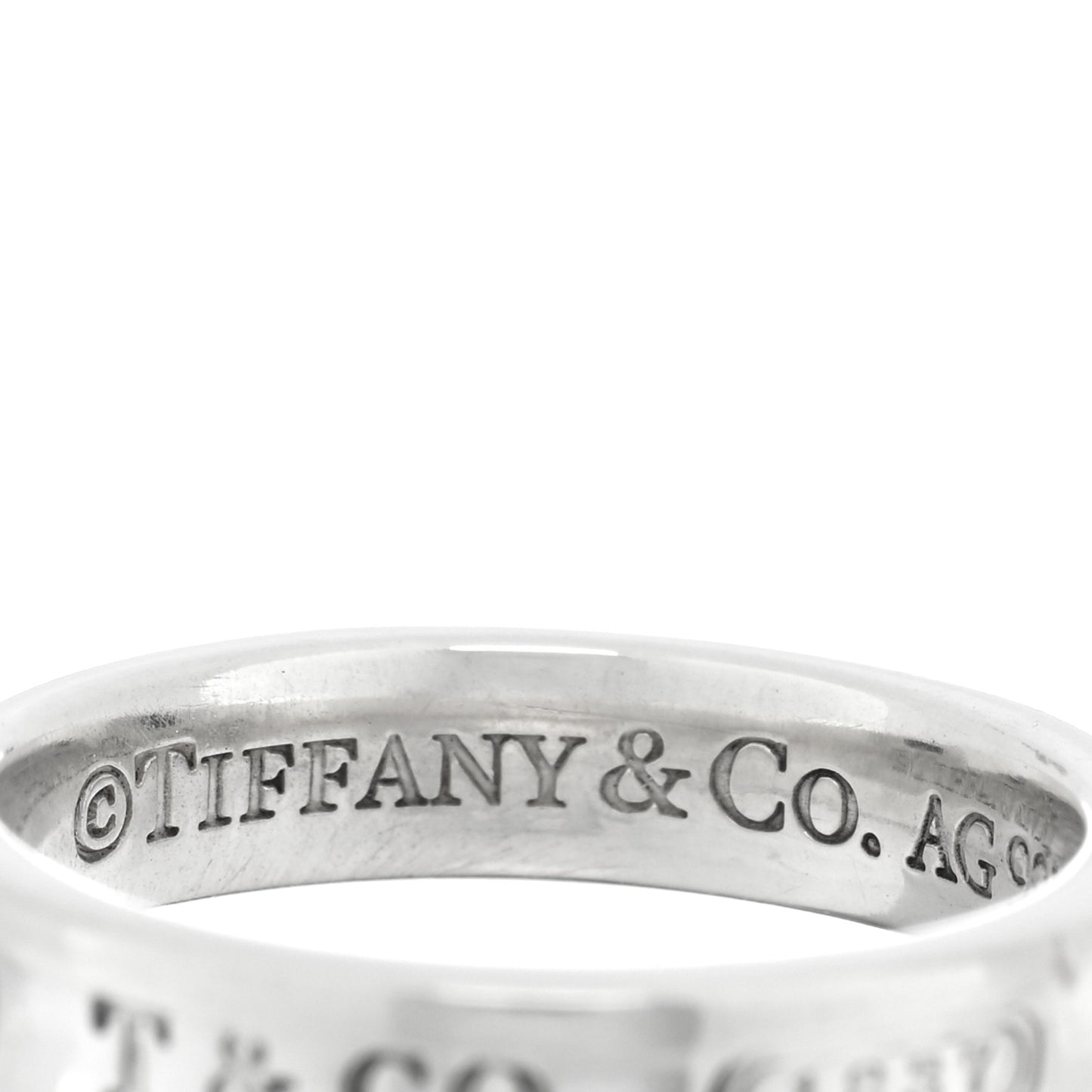 Sterling Silver Narrow 1837 Band Ring 49 5