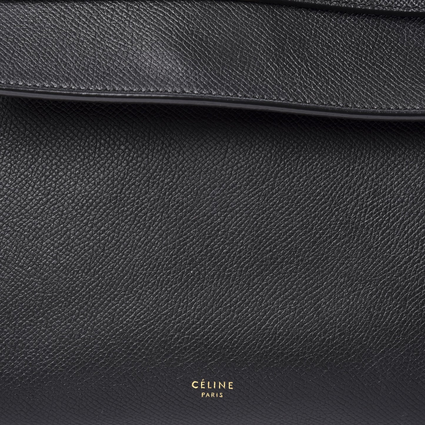 Baby Grained Calfskin Mini Belt Bag Black