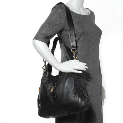 Gucci Leather New Jackie Shoulder Bag Black 2 of 6