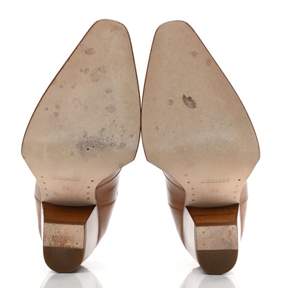 Hermes Calfskin Womens Vegas Ankle Boot 38 Naturel 5 of 9