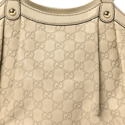 Gucci Guccissima Medium Sukey Tote Mystic White 8 of 10