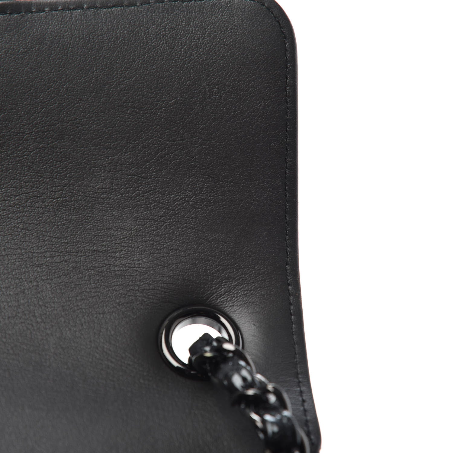Chanel Patent Metallic Crumpled Calfskin Chevron Quilted Mini Rectangular Flap So Black 12 of 13