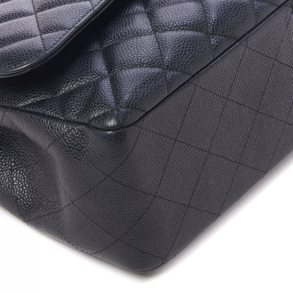 Chanel Caviar Quilted Jumbo Double Flap Black 6 of 10