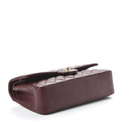 Chanel Caviar Quilted Medium Double Flap Burgundy 4 of 11