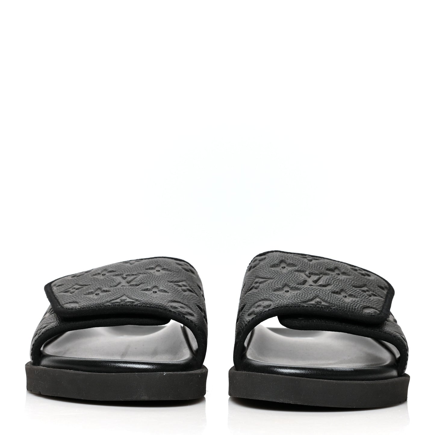 X NBA Calfskin Monogram Embossed Miami Mule 11 Black