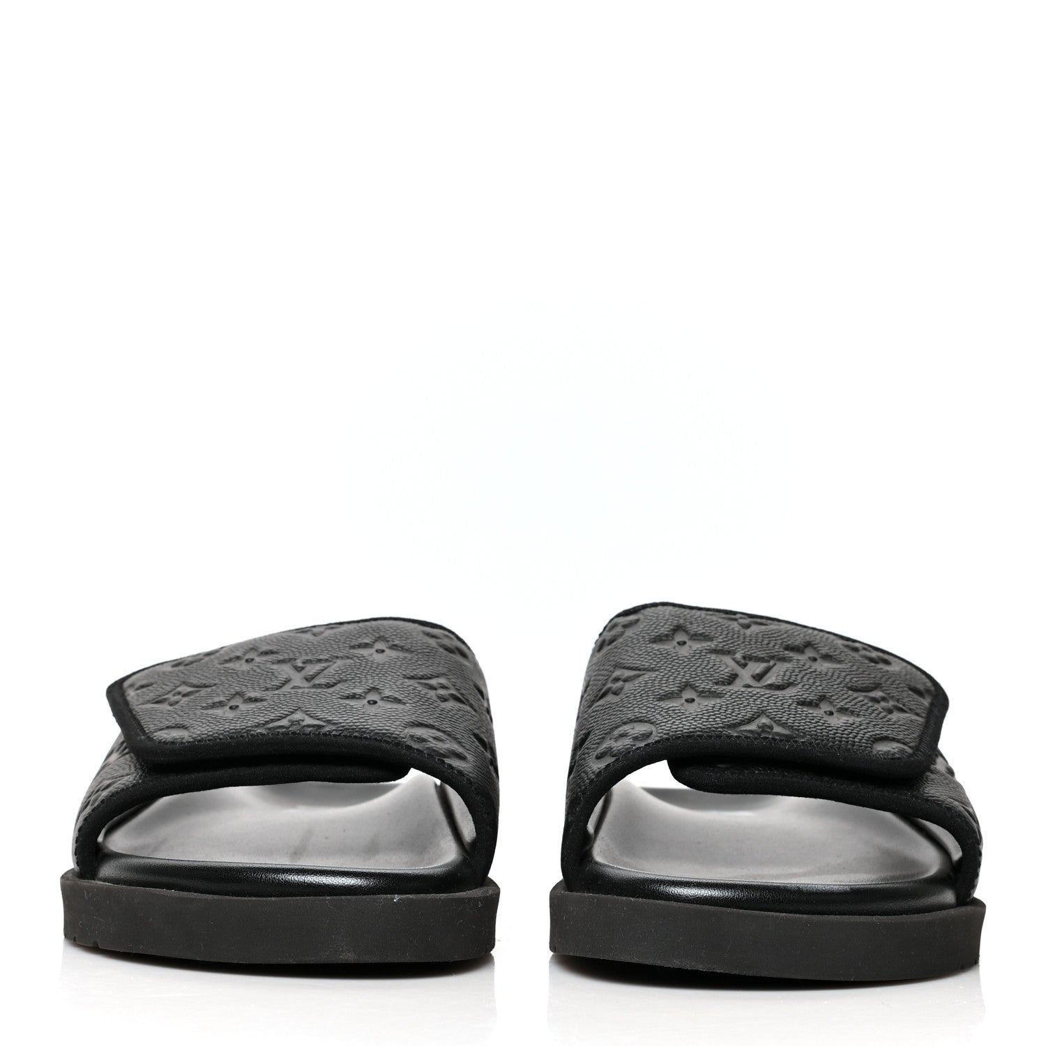 Louis Vuitton X NBA Calfskin Monogram Embossed Miami Mule 11 Black 2 of 7