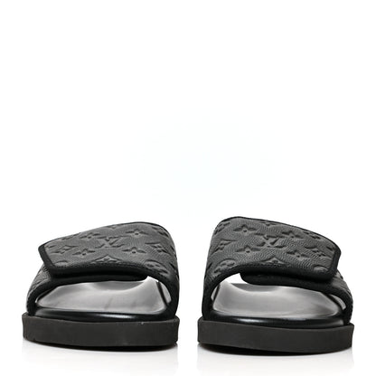 Louis Vuitton X NBA Calfskin Monogram Embossed Miami Mule 11 Black 2 of 7