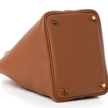 Hermes Taurillon Clemence Matte Alligator Picotin Lock Touch 18 PM Gold 6 of 11