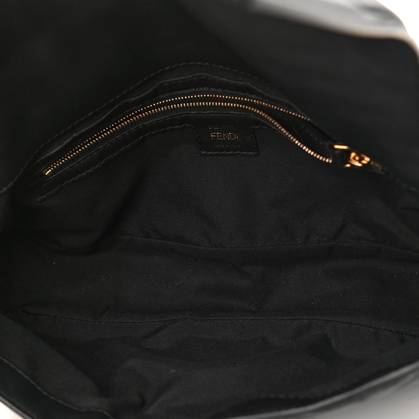 Nappa FF 1974 Embossed Baguette Black