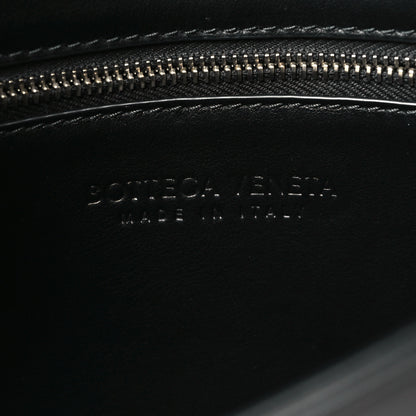 Bottega Veneta Lambskin Maxi Intreccio Speed Cassette Crossbody Bag Black 6 of 9