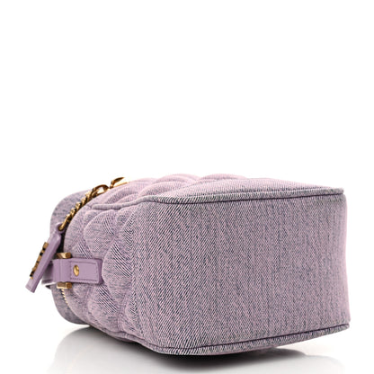 Saint Laurent denim Quilted 80's Vanity Bag Bleached Lilac 4 of 10