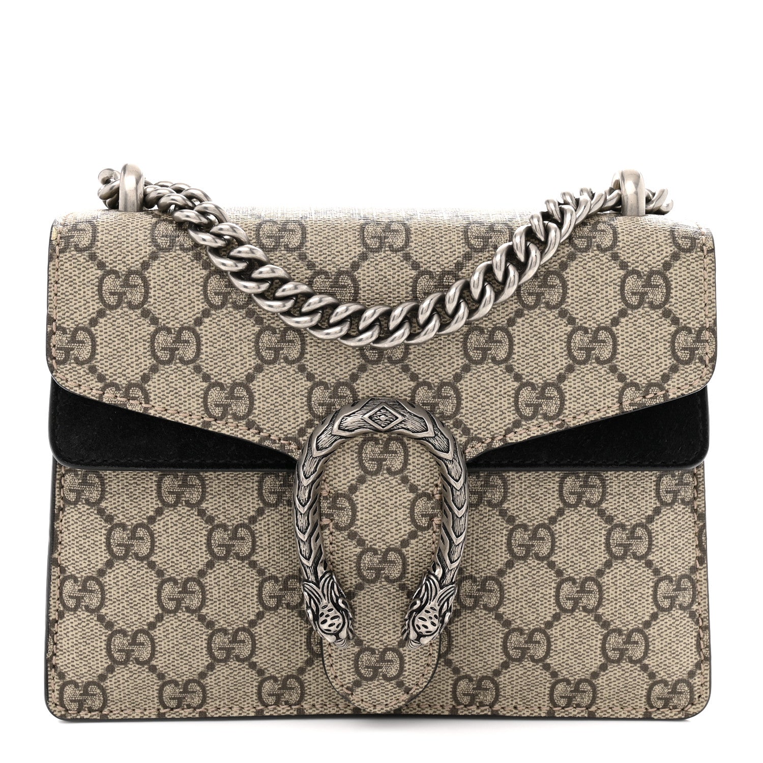 Gucci GG Supreme Monogram Mini Dionysus Shoulder Bag Black 1 of 11