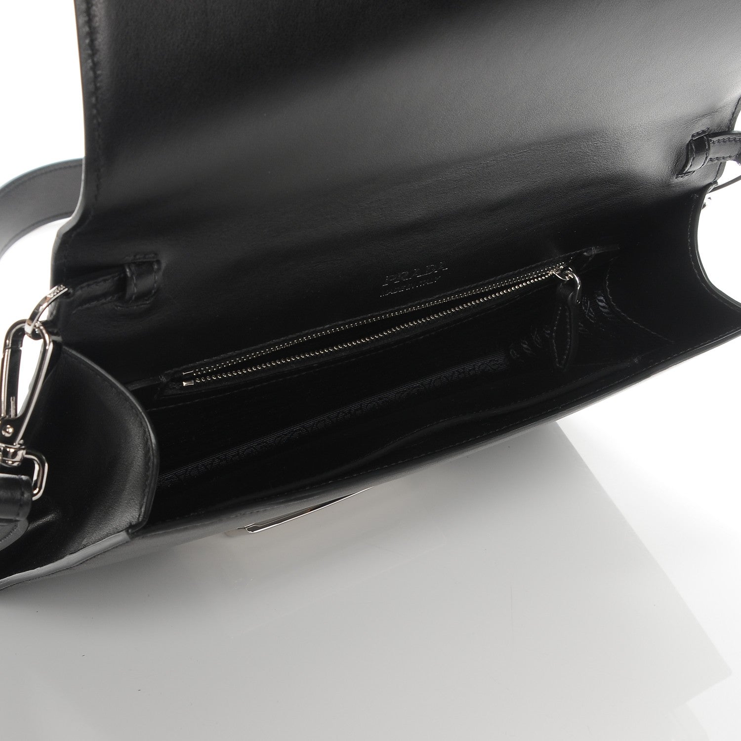 Prada City Calf Ribbon Bag Nero Black 6 of 7