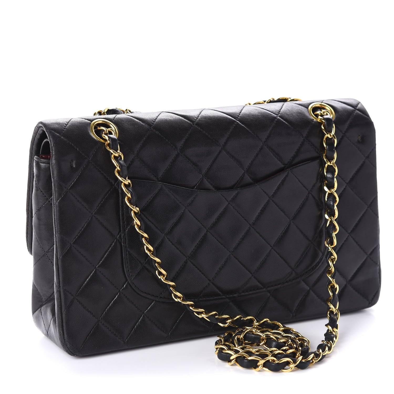 Chanel Lambskin Quilted Medium Double Flap Black 3 of 11