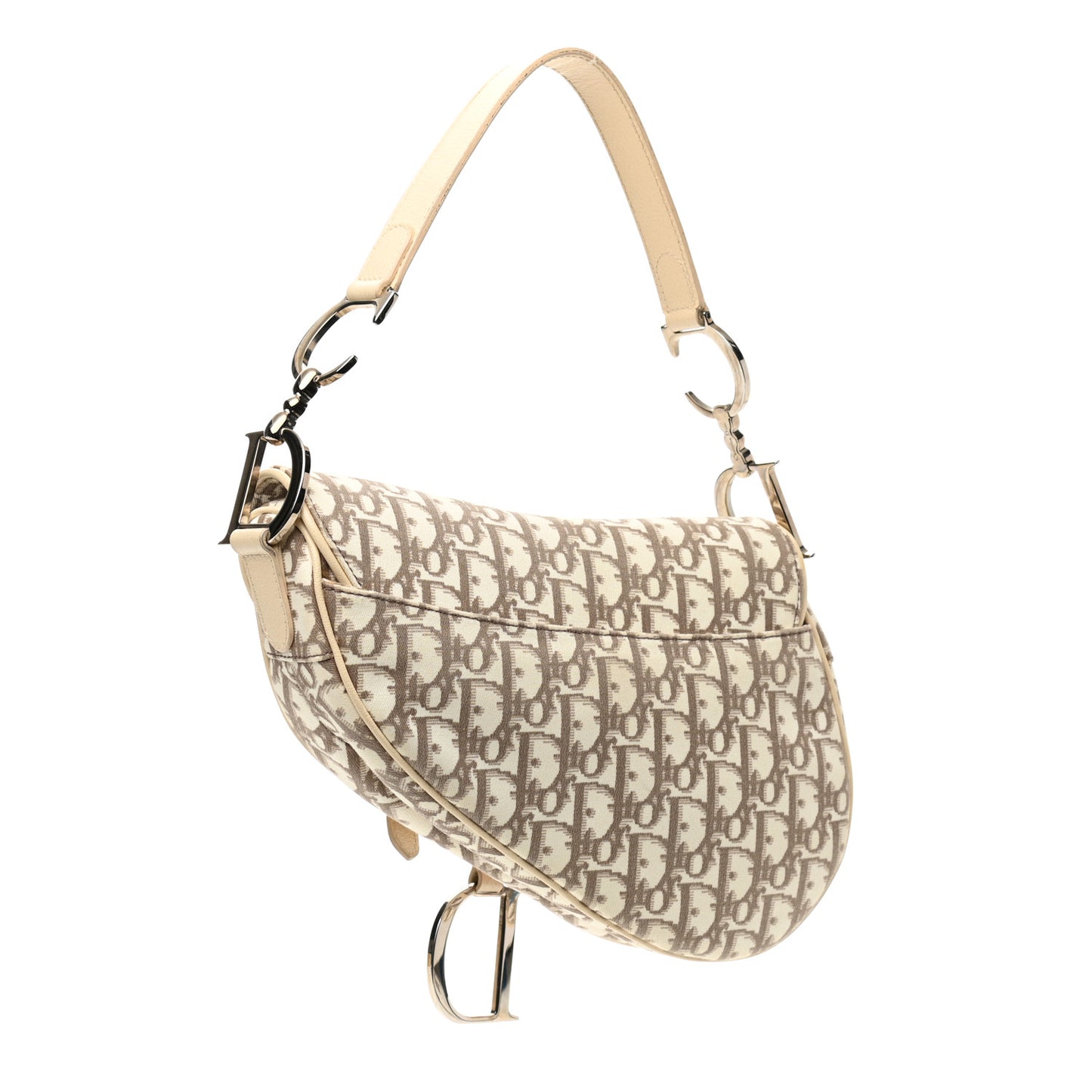 Monogram Vintage Flowers Saddle Bag Beige
