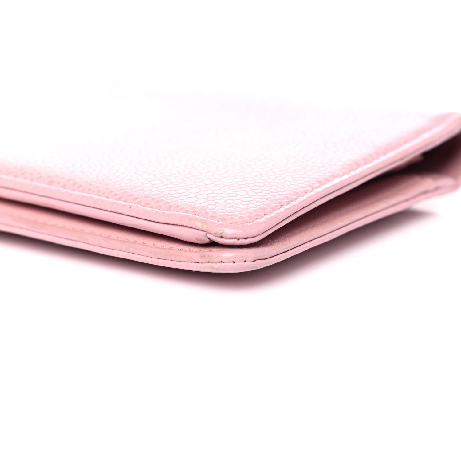 Chanel Caviar Timeless CC Yen Wallet Pink 16 of 17