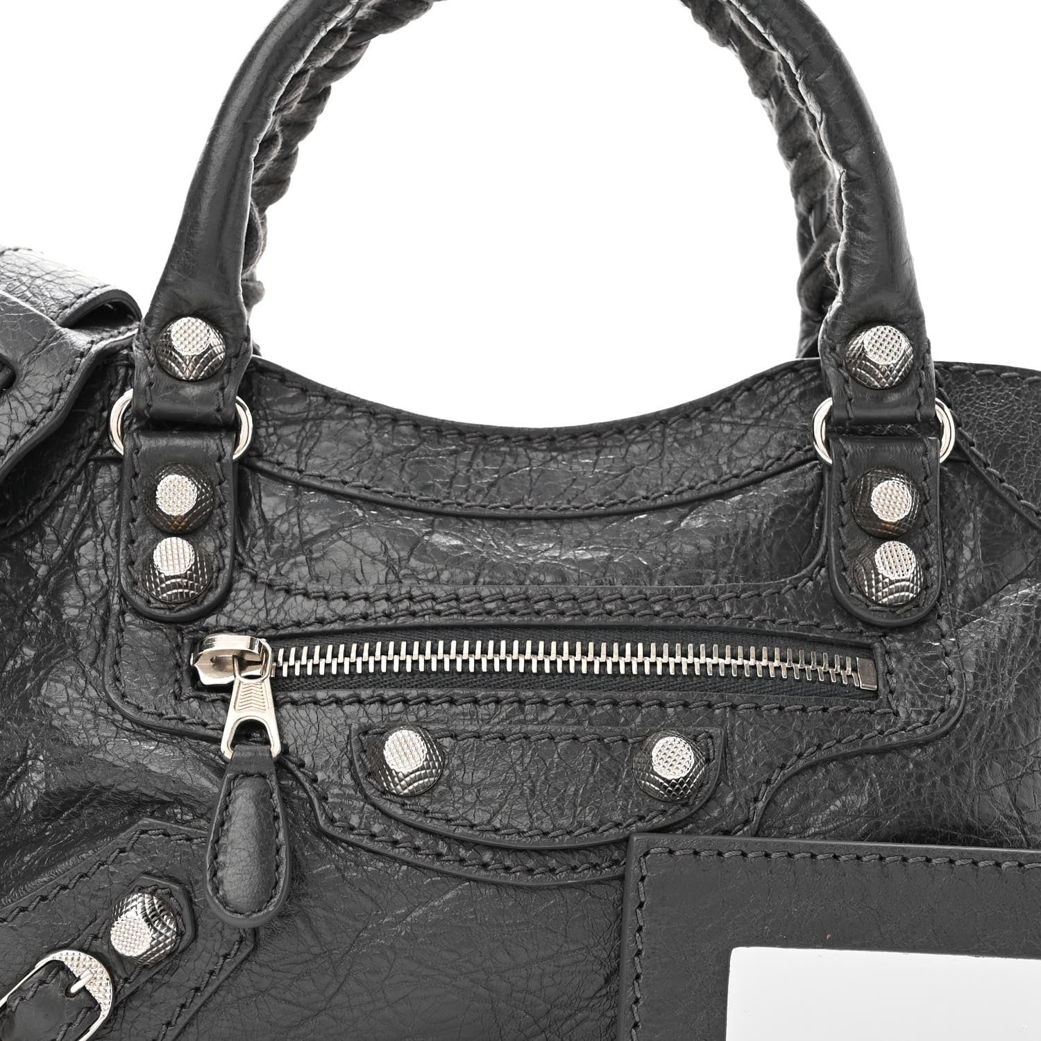 Balenciaga Agneau Giant 12 Silver Hardware Mini City Gris Fossile Anthracite 8 of 10