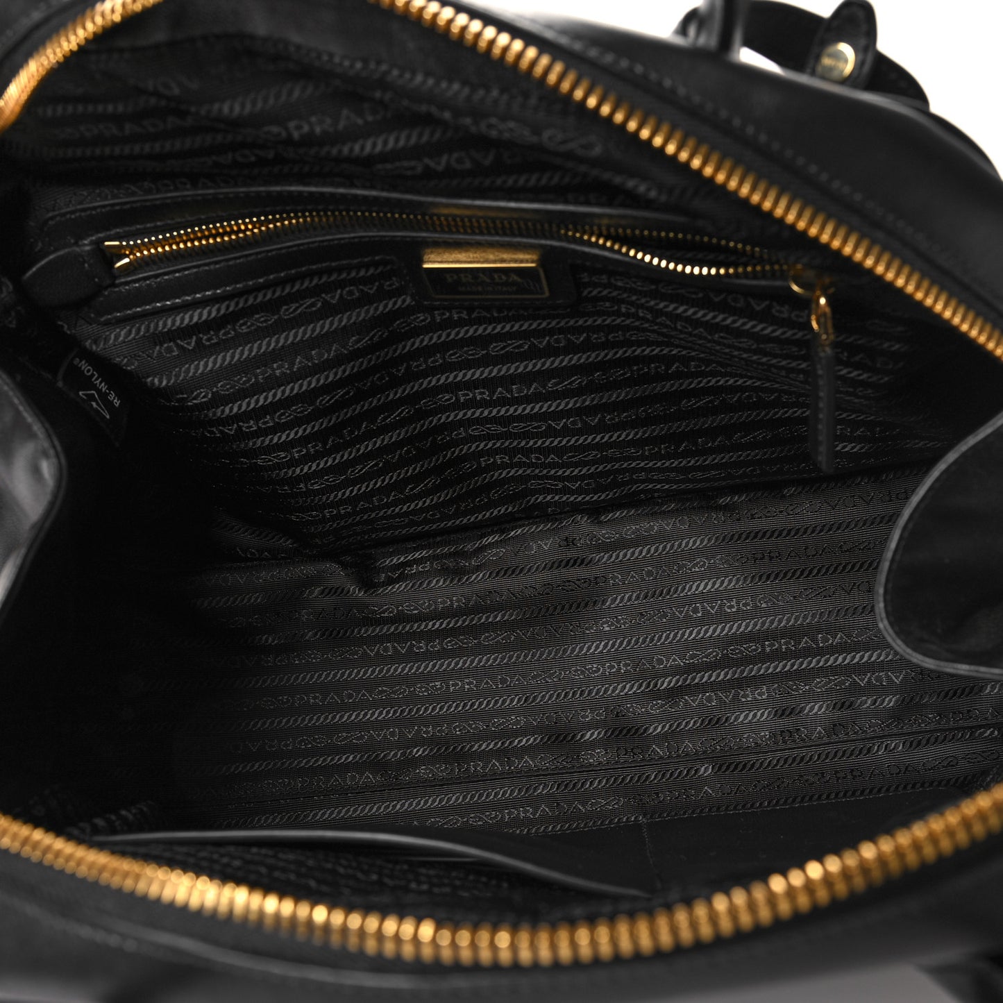 Re-Nylon Tesutto Nappa Medium Re-Edition 1978 Bowler Bag Black