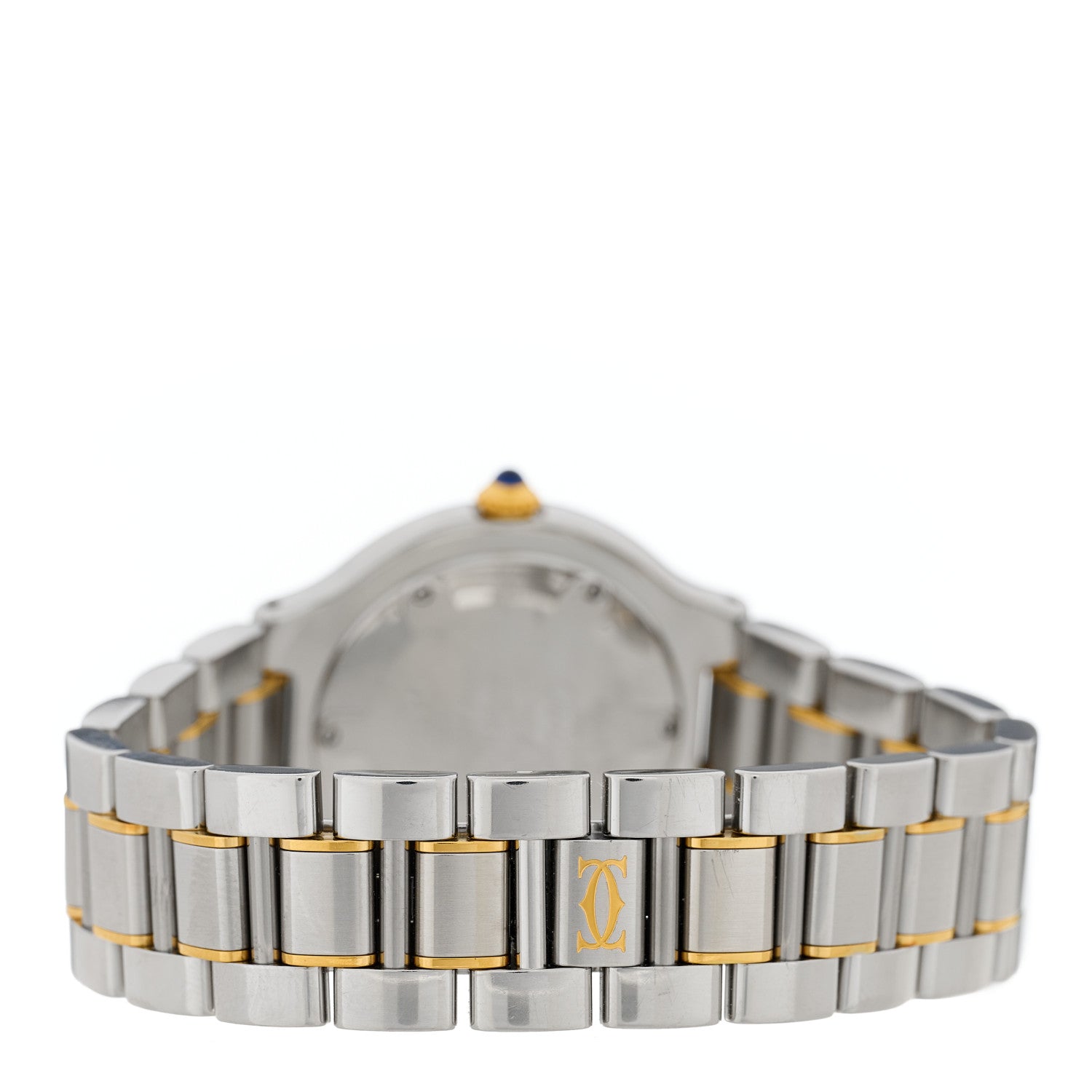 Cartier Stainless Steel 18K Yellow Gold 31mm Must De 21 Quartz Watch 3 of 4