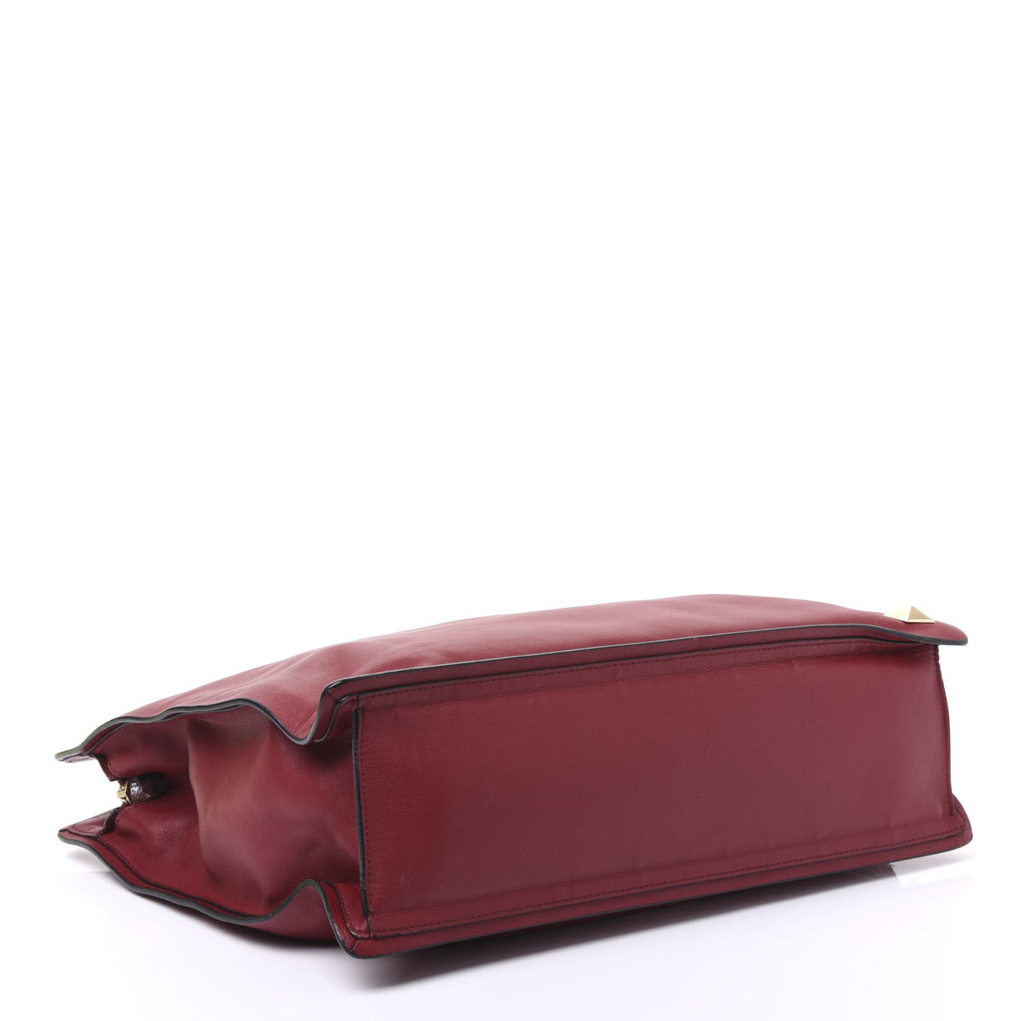 Vitello Macro Rockstud Runway Tote Scarlet