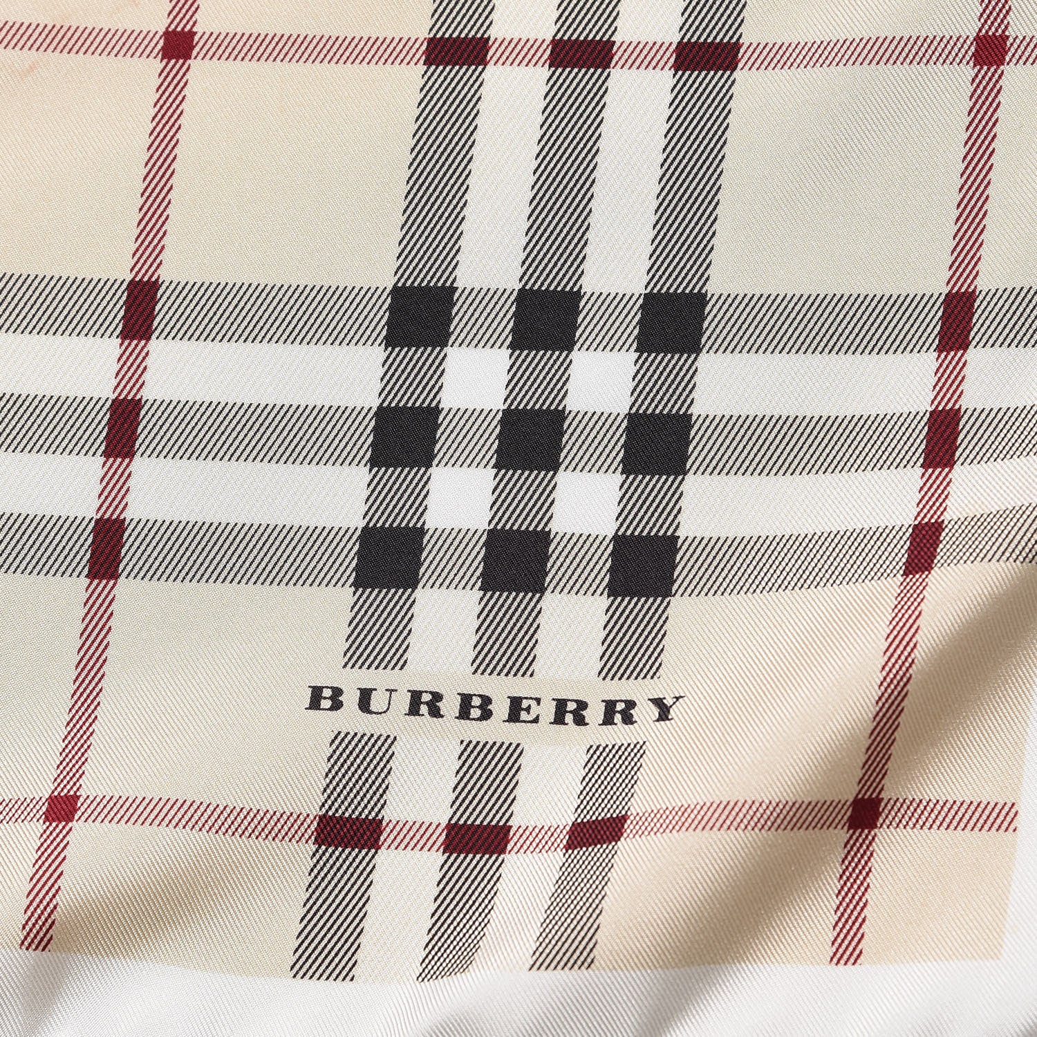 Burberry Silk House Check Scarf White 3 of 4