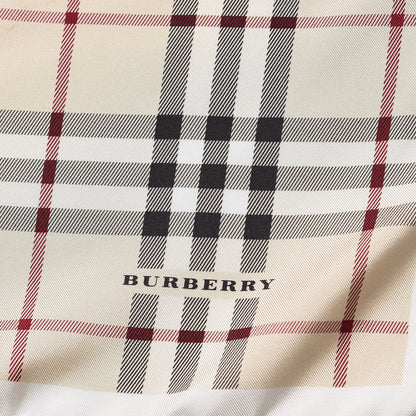 Burberry Silk House Check Scarf White 3 of 4