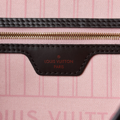 Louis Vuitton Damier Ebene Neo Neverfull MM Rose Ballerine 7 of 12