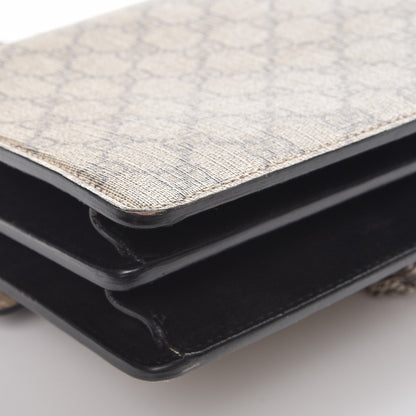 Gucci GG Supreme Monogram Small Dionysus Shoulder Bag Black 10 of 12