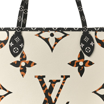 Louis Vuitton Monogram Giant Jungle Neverfull MM Ivory 7 of 9