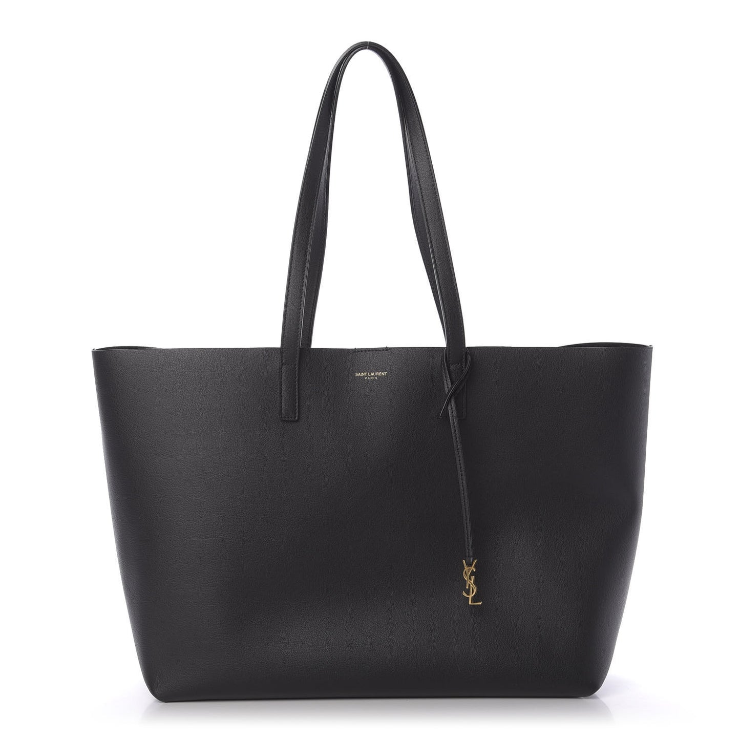 Calfskin Large Shopping Tote Black