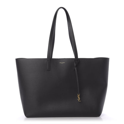 Saint Laurent Calfskin Large Shopping Tote Black 3 of 13