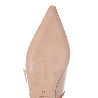Christian Dior Patent Ribbon J'Adior Slingback Ballet Flats 35 Nude 8 of 8